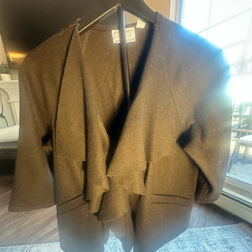 Simply Vera Vera Wang Black Textured Jacket